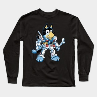 bluey robot Long Sleeve T-Shirt